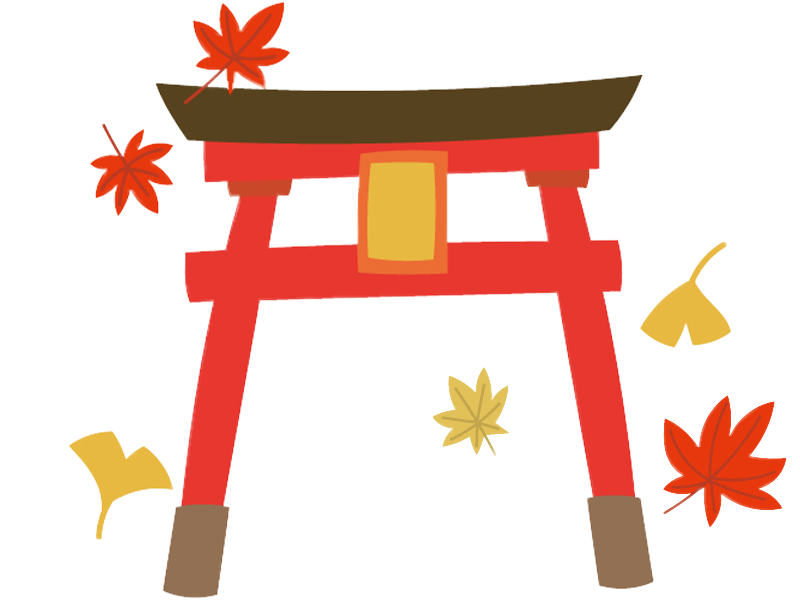 第3位：神社の赤い鳥居前