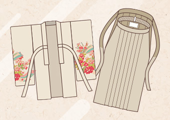 簡単袴のイメージイラスト