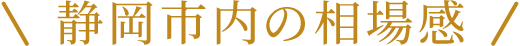 静岡市内の相場感